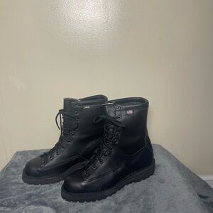 Black Leather Men's Boots